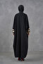 Ferace Abaya with Sequin Stripe Details on the Sleeves, Size 40-56. - 8
