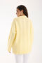 Thessaloniki Knitted Yellow Oversize Knitwear Women's Long Sweater - 4