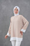 Casual Tunic with Collar and Skirt Trim - 4