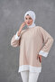 Casual Tunic with Collar and Skirt Trim - 3
