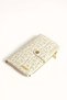 Women's Printed Stylish Wallet with Zipper and Snap Detail - 4