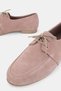 Women's Powder Suede Khaki Natural Leather Size 36-41 Lace-Up Ballet Shoes - 5