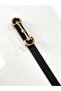 Women's Design Buckle Thin Black Belt 1St Quality Material Pants Belt,Dress Belt,Jacket Belt - 5