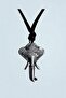 Elephant Motif Necklace – Zamak Metal Design, Adjustable Cotton Rope