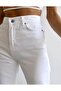 New Season High Belt Wi̇de Leg Palazzo Women's Jean Pants - 4