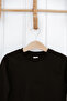 Black Cotton Girls' Long Sleeve T-Shirt - 3