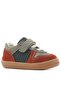 Bob Genuine Leather Gray Green Barefoot Velcro Elastic Baby Sneaker Shoes - 2