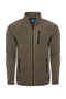 Men's Zippered Winter Loose Khaki Fleece Jacket - 3