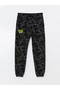 Lcw kids gray elastic waist Printed boys jogger sweatpants