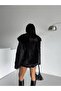 Women's Lolita Fur Coat with Double Snap Pockets - 5