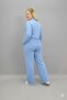 Women's Plus Size Long Sleeve Polo Neck Tracksuit Set 8212-26 - 4