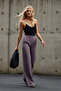 Antrasit Wide Leg/Geniş Paça Dokuma Kumaş Pantolon TWOAW22PL0139 - 7