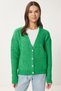 Women's Dark Blue Stylish Buttoned Knitwear Cardigan Mx00114 - 2