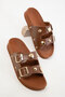 20490 Women's Tan Slippers - 2