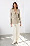 Vizon Fitted/Bele Oturan Dokuma Blazer Ceket TWOAW26BC00000 - 2