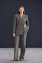 Trendyol Studio Çok Renkli Ekoseli/Kareli Rahat Kalıp Dokuma Blazer Ceket TWOAW26BC00064 - 3