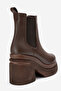 Emma Brown Skin Women's Platform Heeled Boots - 5