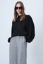 Women's Black Balloon Sleeve Regular Fit Stylish Design Blouse Alc-X14649 - 3