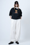 White Double Pocket Jogger Pants with Stitching Detail Alc-X14655 - 4