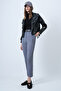 Gray High Waist Carrot Pants Alc-X11148 - 3