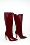 Claret Red Patent Leather Women's Boots 21100 - 6