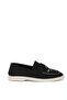 Black Suede Women's Loafer Shoes 21049 - 4