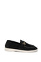 Black Suede Women's Loafer Shoes 21048 - 4