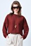 Women's Tile Crew Neck Wide Cut Bat Sleeve Basic Blouse Alc-X14623