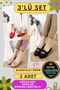 3-Pack Women's Furry Slippers Daily Home Slippers Dowry Bundle Bride Guest 3-Piece Slipper Set