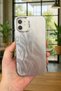 iPhone 12/12 Pro - Wavy Silver Reflection Transparent Elegant Stylish and Modern Design Wonder Case - 2