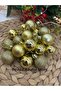 24 Pieces Gold Christmas Tree Ornament Cici Ball 3 cm - 5