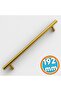 Furniture Handle Kitchen Drawer Wardrobe Cabinet Door Handles Handle Gold 192 mm 19.2cm Golden Metal 10 Pieces - 7