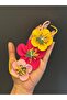 14X7 cm Colorful Floral Embossed Sewing Accessory Applique - 6