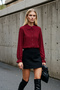 Bordo Bebe Yaka Ponpon Detaylı Regular Normal Kalıp Dokuma Gömlek TWOAW21GO0717 - 3