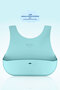 Silicone Baby Bib Portable Washable Bib Blue - 3