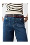Woman Straight Jeans with Patch Pockets - 3
