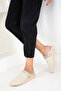 Beige Suede Women's Slippers 20882 - 5