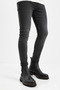 Men's Stretch Detailed Boots Black Floater Genuine Leather 2104123210 - 3