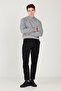 Men's Black Slim Fit Slim Fit Cotton Flexible Chino Trousers - 3