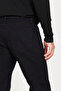 Men's Black Slim Fit Slim Fit 5 Pocket Cotton Stretchy Trousers - 6