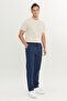 Men's Navy Blue 360 ​​All-Way Stretch Slim Fit Slim Fit Side Pocket Trousers - 2