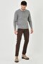 Men's Brown 360-Degree Stretchable in All Directions Slim Fit Non-Kneeling Cotton Flexible Comfortable Pants - 3
