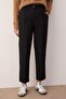 Black Carrot High-Waisted Polyviscose Woven Fabric Trousers TWOSS22PL0280 - 11