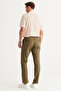 Men's Khaki Slim Fit Slim Fit Flexible Trousers - 7