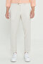 Men's Beige Slim Fit Slim Fit Anti-Wrinkle Fabric Seersucker Patterned Elastic Waist Pants