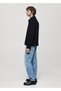 Navy Blue Men's Sweatshirt 77087919 - 5