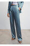 Satin Trousers with Elastic Waist - 11