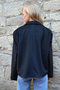 Women's Black Fleto Pocketed Lined Oversize Padded Jacket Alc-X14556 - 6