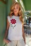 Beige Crew Neck Crochet Floral Motif Knitwear Sweater Alc-X14511 - 6