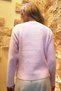 Women's Pink Crew Neck Buttoned Mini Embroidered Knit Cardigan Alc-X14454 - 6